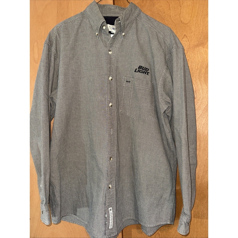 Budweiser Bud Light L Long Sleeve Uniform Work Shirt